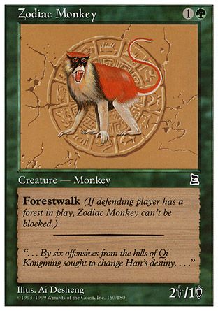 Zodiac Monkey (Portal Three Kingdoms) Trading Card