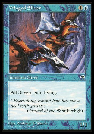 Winged Sliver (Tempest) Trading Card