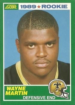Wayne Martin 1989 Score #248 Sports Card