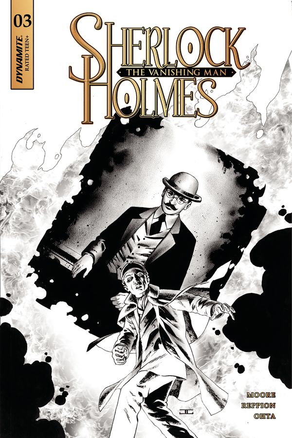 Sherlock Holmes Vanishing Man #3 (Cover C 20 Copy Cassaday B&w I)