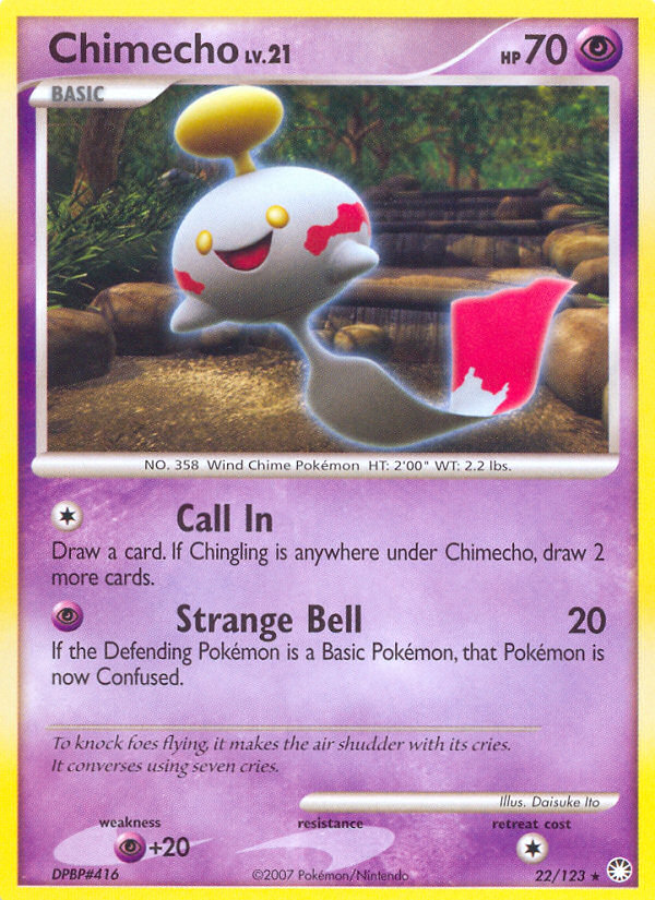 Chimecho (22/123) - Mysterious Treasures Pokémon Card