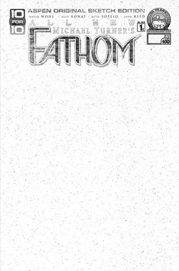 All New Fathom #1 (Blank Sketch Cover)