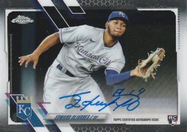 Edward Olivares 2021 Topps Chrome - Rookie Autographs Baseball #RA-EO