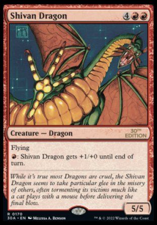 Shivan Dragon (Magic 30th Anniversary Edition) Trading Card