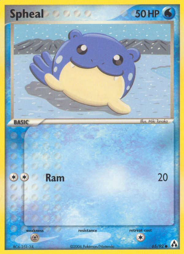 Spheal (65/92) - Legend Maker Pokémon Card