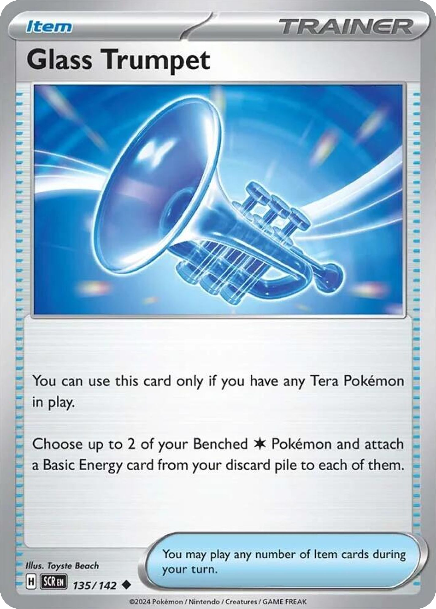 Glass Trumpet (Trainer: Item) (135/142) - Stellar Crown Pokémon Card