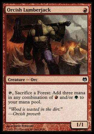 Orcish Lumberjack (Heroes vs. Monsters) Trading Card