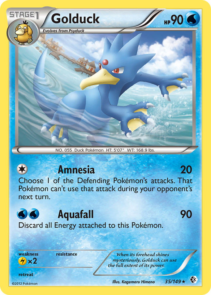 Golduck (35/149) - Boundaries Crossed Pokémon Card