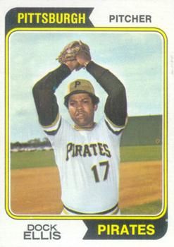 1976 Topps #528 Dock Ellis Pittsburgh Pirates Baseball Baseball