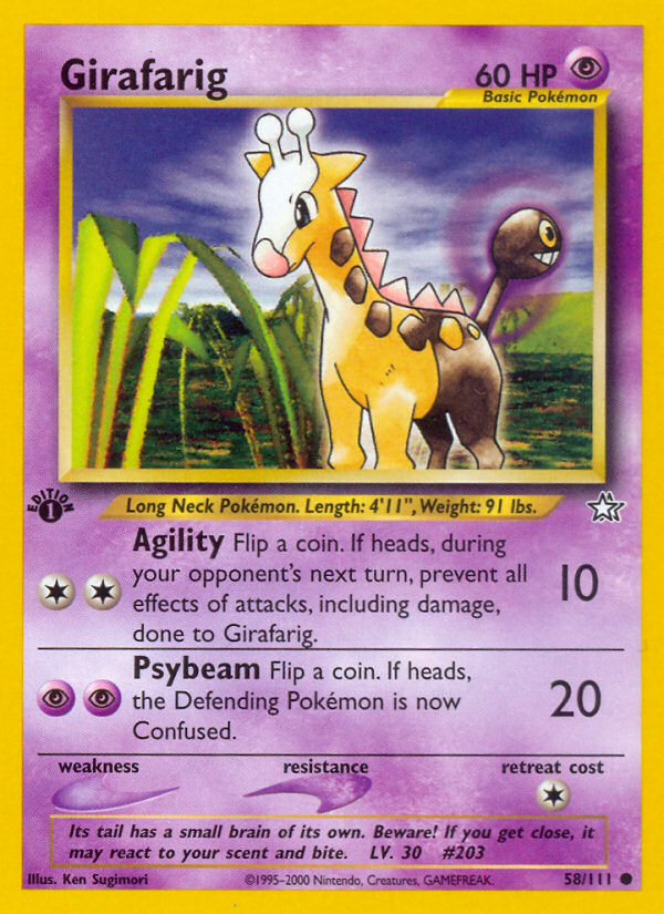 Girafarig (58/111) - Neo Genesis Pokémon Card