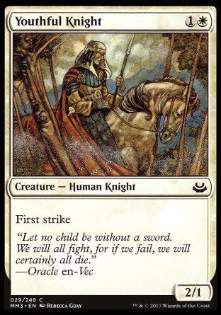 Youthful Knight (Modern Masters 2017) Trading Card