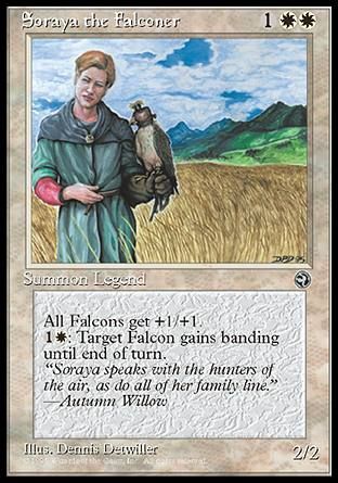 Soraya the Falconer (Homelands) Trading Card