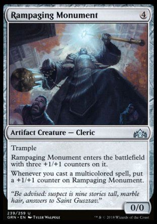 Rampaging Monument (Guilds of Ravnica) Trading Card