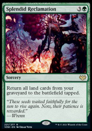 Splendid Reclamation (Innistrad: Crimson Vow) Trading Card