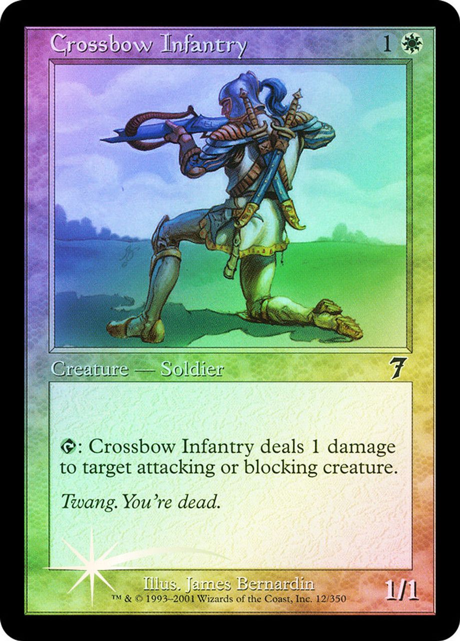 Crossbow Infantry (7th Edition - Foil) Trading Card