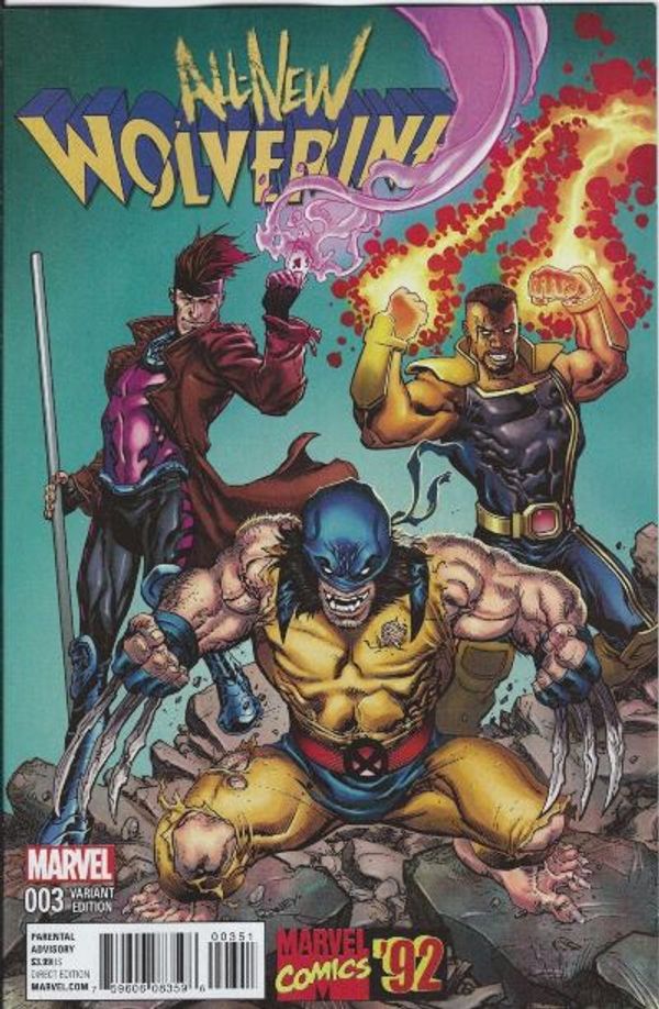 All New Wolverine #3 (Raney Marvel 92 Variant)