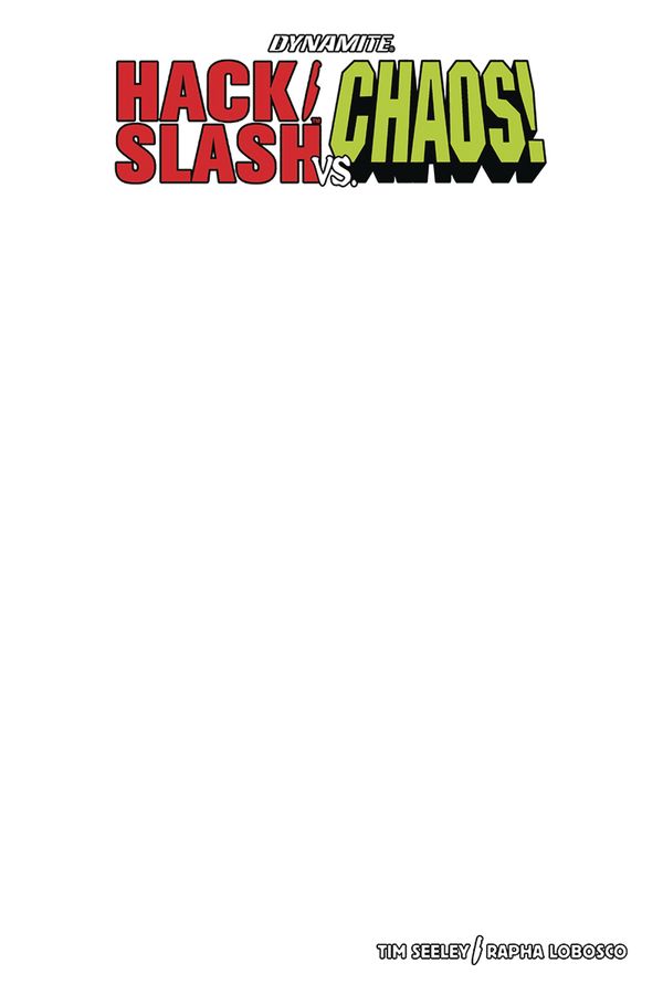 Hack/Slash vs Chaos! #1 (Blank Authentix Cover)