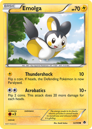 Emolga (32/98) - Emerging Powers