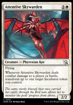 Attentive Skywarden (March of the Machine) Trading Card