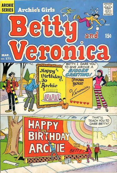 Archie's Girls Betty and Veronica #171 Comic