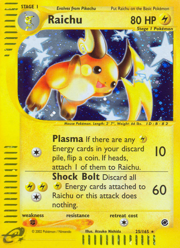 Raichu (25/165) - Expedition Base Set Pokémon Card