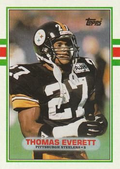 Thomas Everett 1989 Topps #322 Sports Card