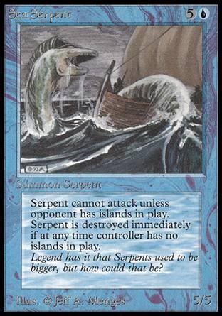 Sea Serpent (Beta) Trading Card