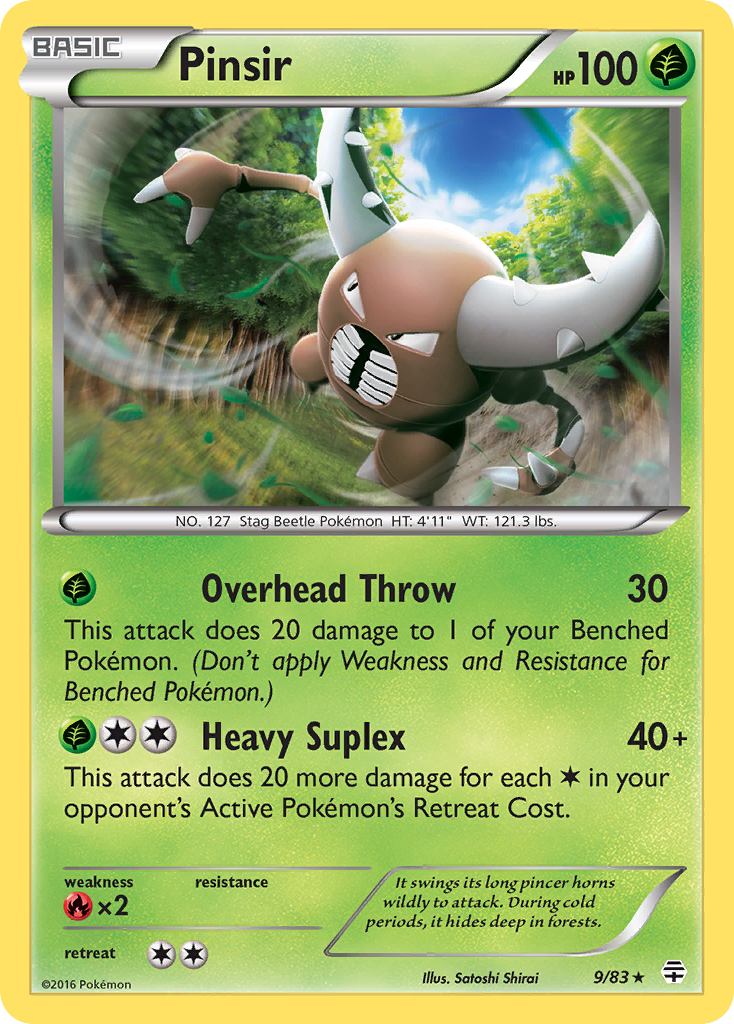 Pinsir (9/83) - Generations Pokémon Card