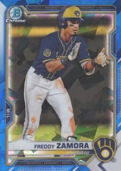 Freddy Zamora 2021 Bowman Sapphire Edition Baseball #BCP-2 Sports Card