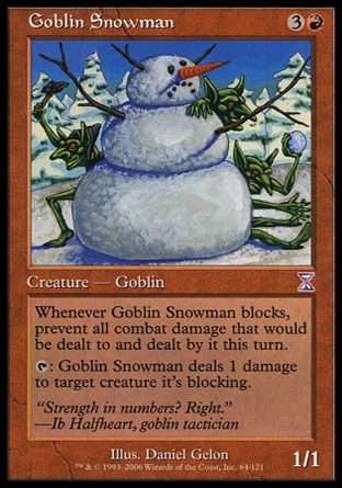 Goblin Snowman (Time Spiral) Trading Card