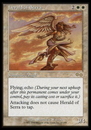 Herald of Serra (Urza's Saga) Trading Card