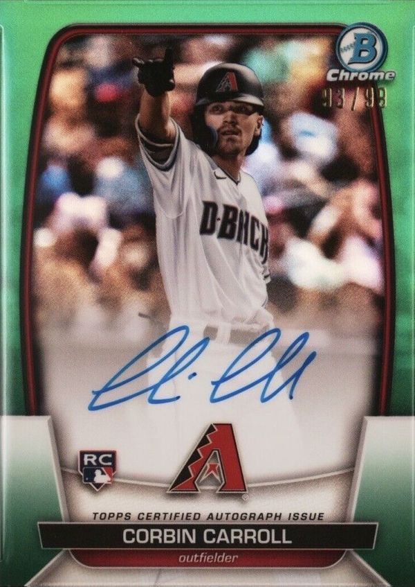 Corbin Carroll 2023 Bowman - Chrome Rookie Autographs #CRA-CC