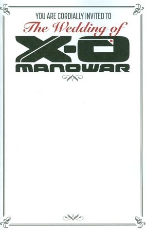 X-O Manowar #38 (Cover D Blank Invitation Cover)