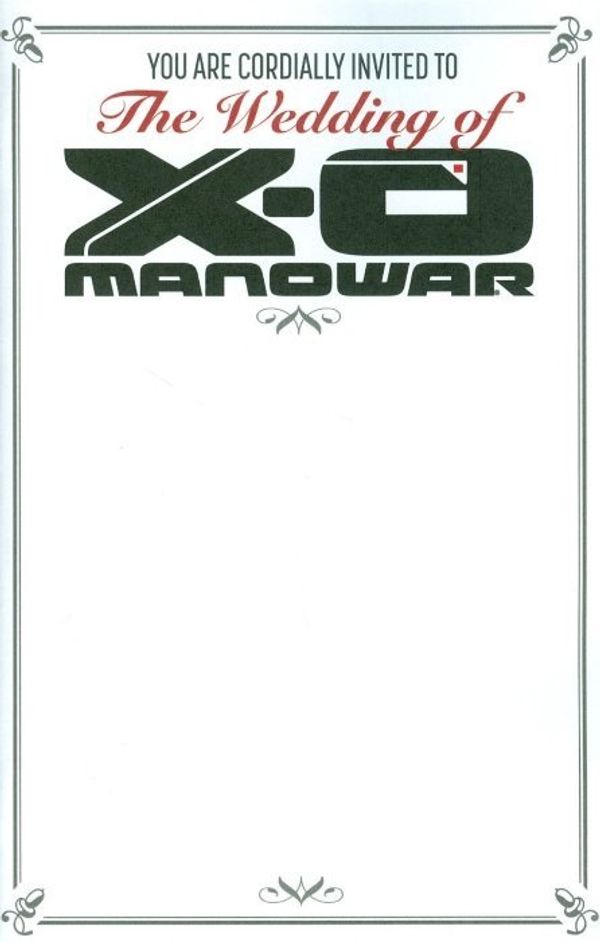 X-O Manowar #38 (Cover D Blank Invitation Cover)