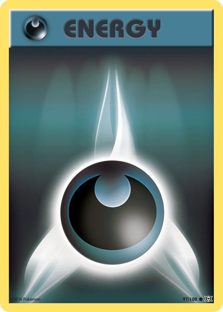 Darkness Energy (97/108) - Evolutions Pokémon Card