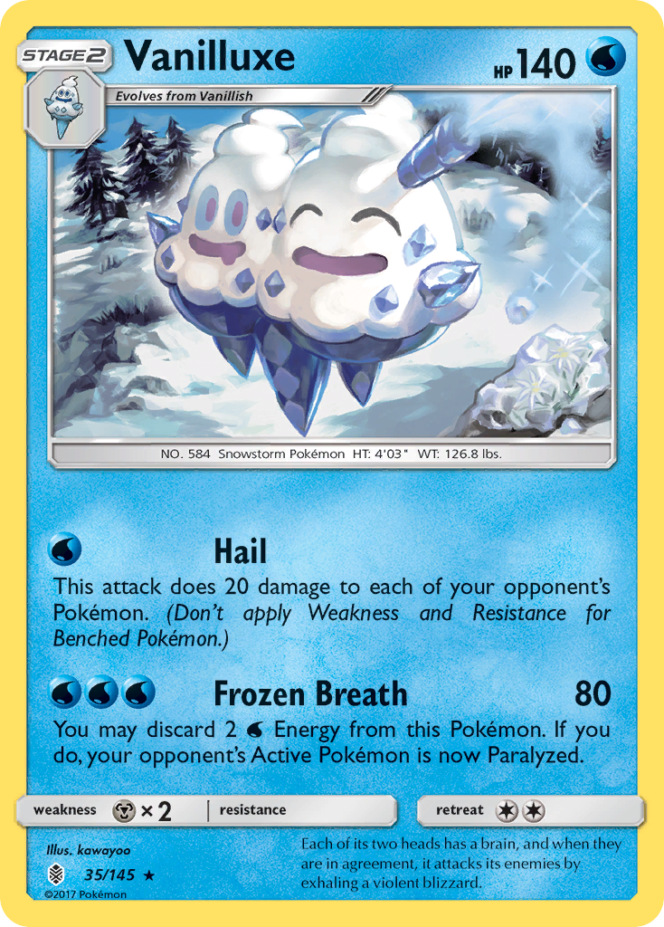 Vanilluxe (35/145) - Guardians Rising Pokémon Card