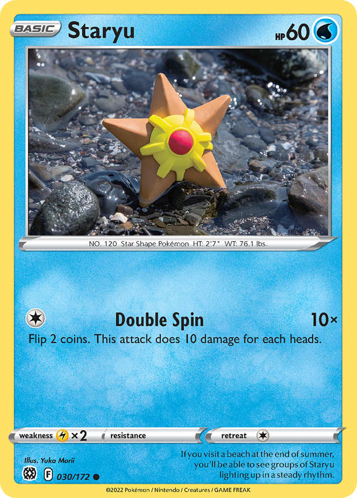 Staryu (30/172) - Brilliant Stars Pokémon Card