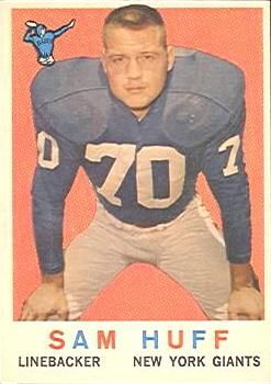 Sam Huff 1959 Topps #51 Sports Card