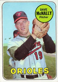 Dave McNally 1969 Topps #340 Sports Card