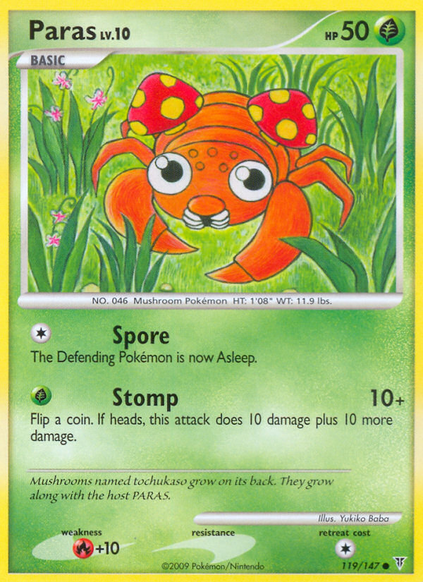 Paras (119/147) - Supreme Victors Pokémon Card