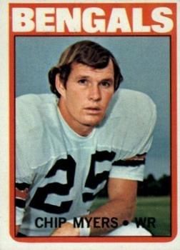 Chip Myers 1972 Topps #17 Sports Card