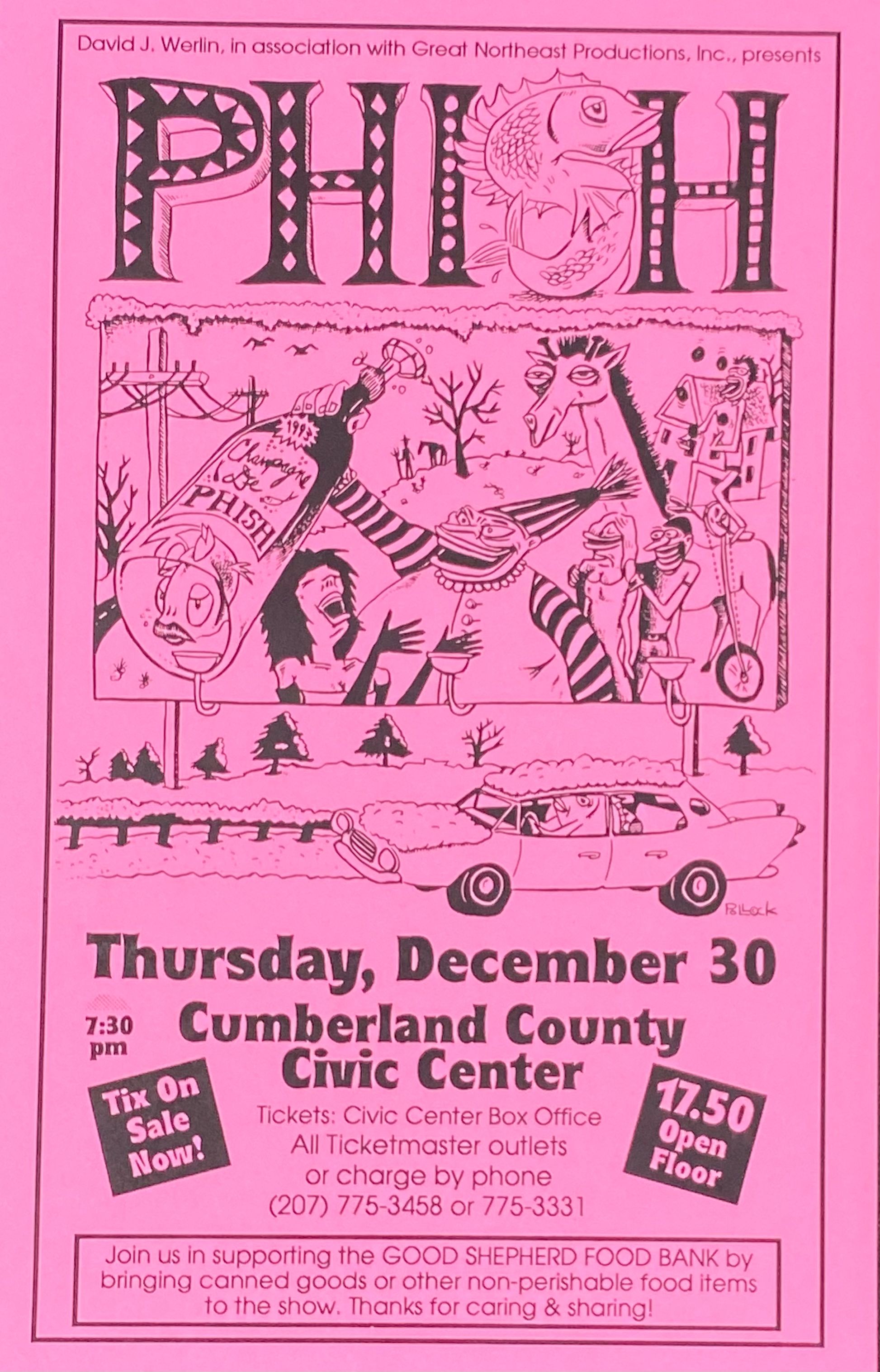 Phish at Cumberland County Civic Center 1993 Handbill Value - GoCollect