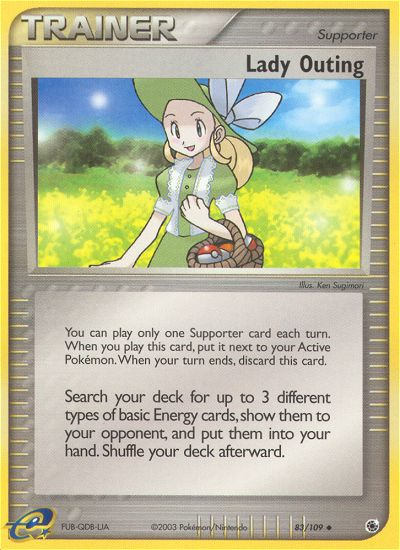 Lady Outing (Trainer: Supporter) (83/109) - Ruby & Sapphire Pokémon Card