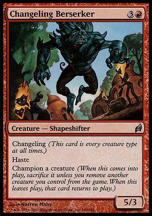 Changeling Berserker (Lorwyn) Trading Card