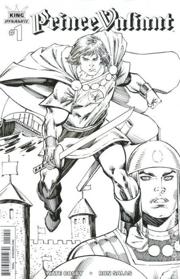 King: Prince Valiant #1 (35 Copy Liefeld B&w Cover)