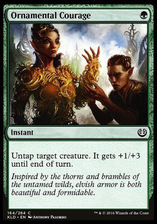 Ornamental Courage (Kaladesh) Trading Card