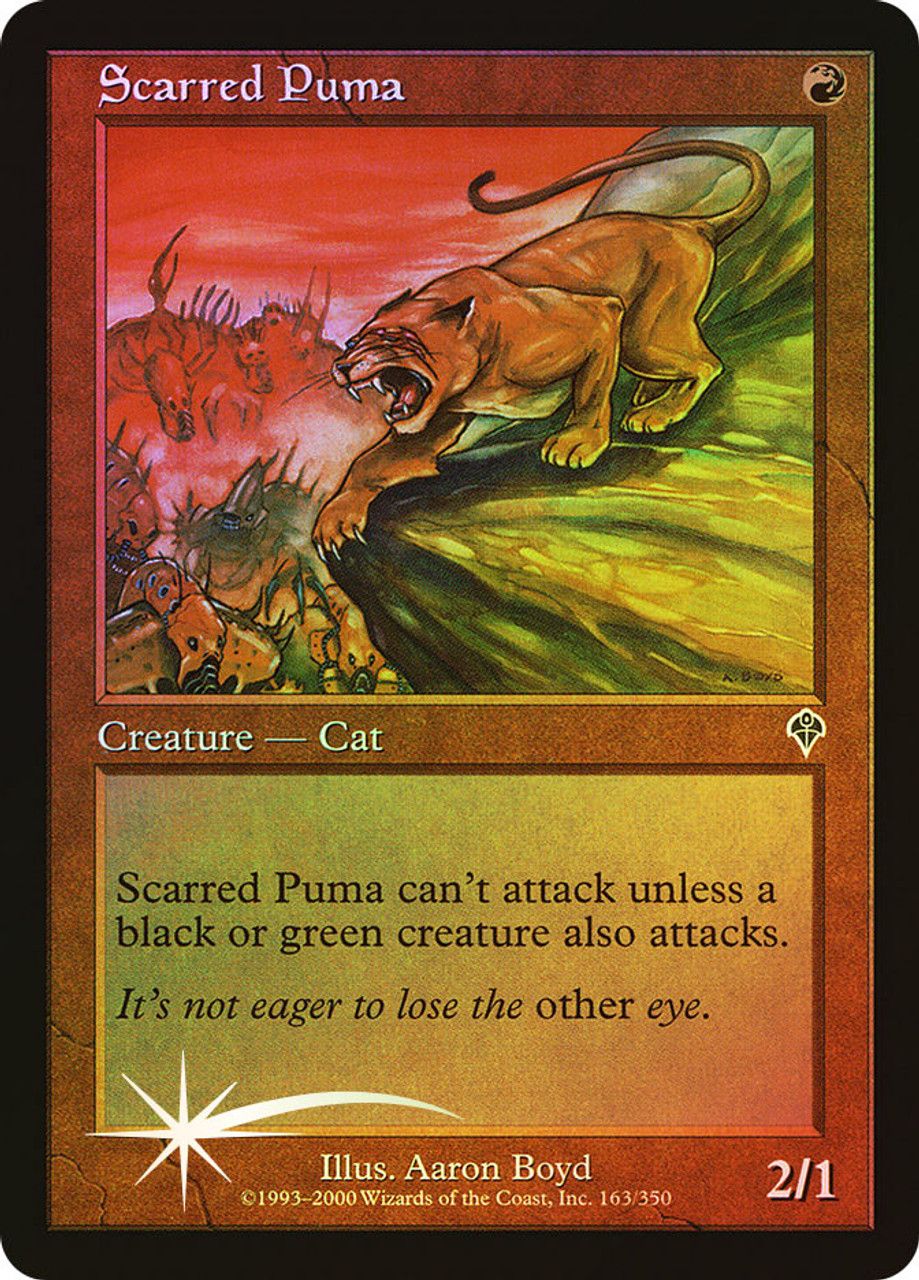 Scarred Puma (Invasion - Foil) Trading Card