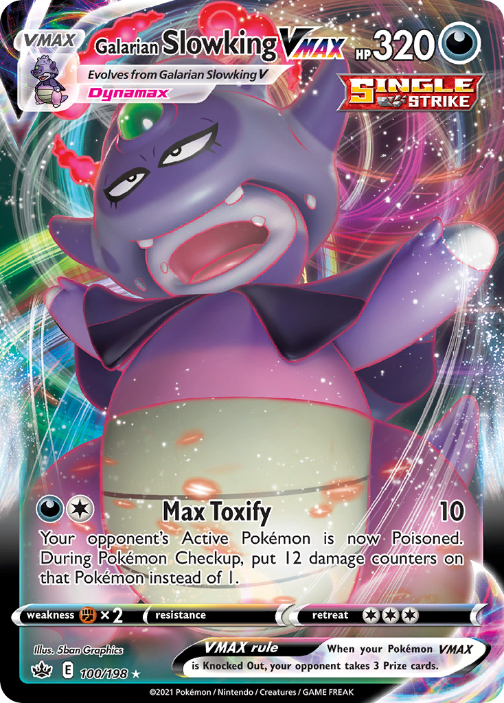 Galarian Slowking VMAX (100/198) - Chilling Reign Pokémon Card