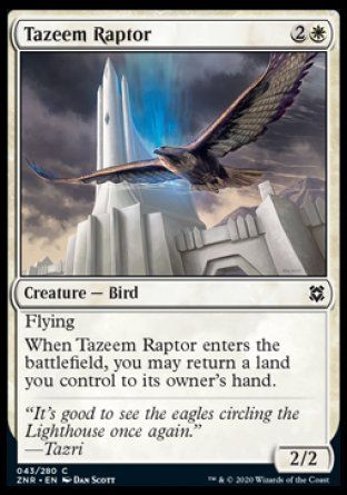 Tazeem Raptor (Zendikar Rising) Trading Card