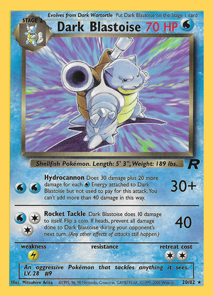 Dark Blastoise (20/82) - Team Rocket (Unlimited)